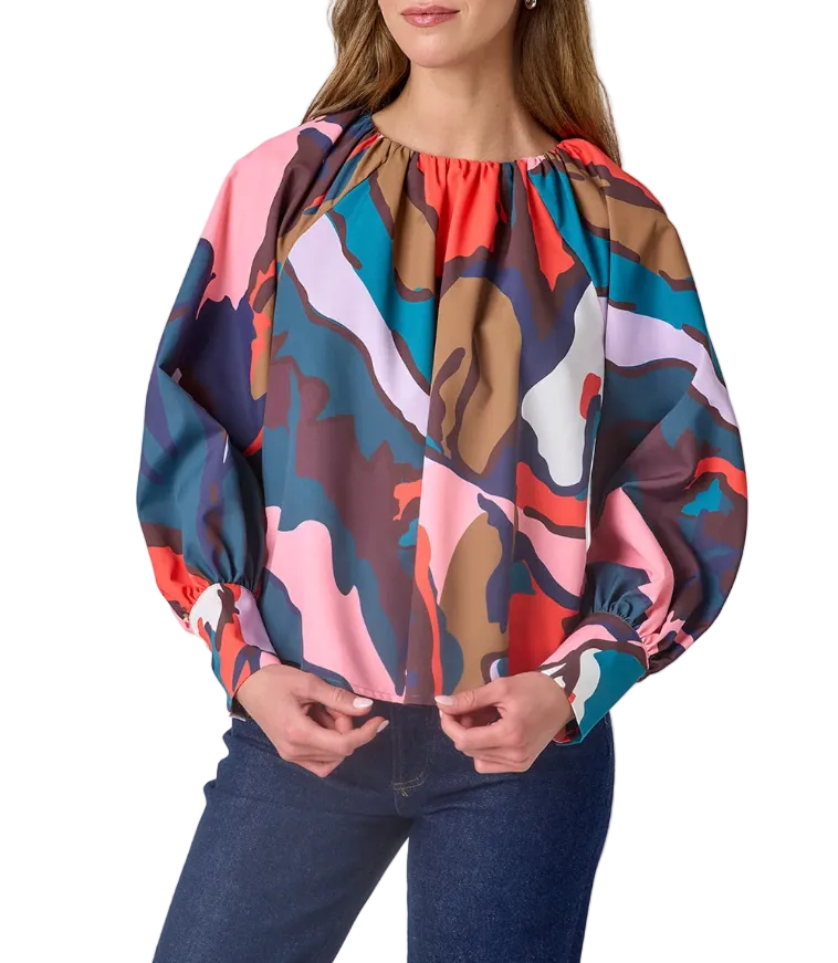 Crosby Elizabeth Blouse | Leaf Study