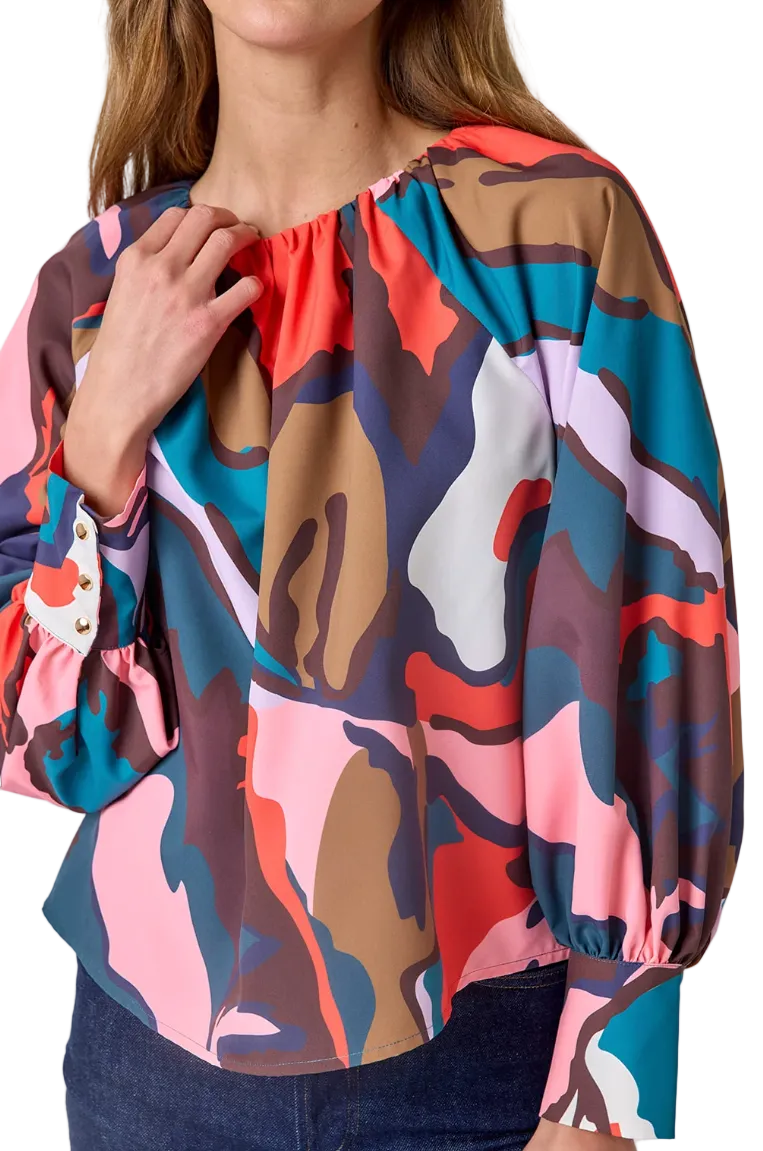 Crosby Elizabeth Blouse | Leaf Study