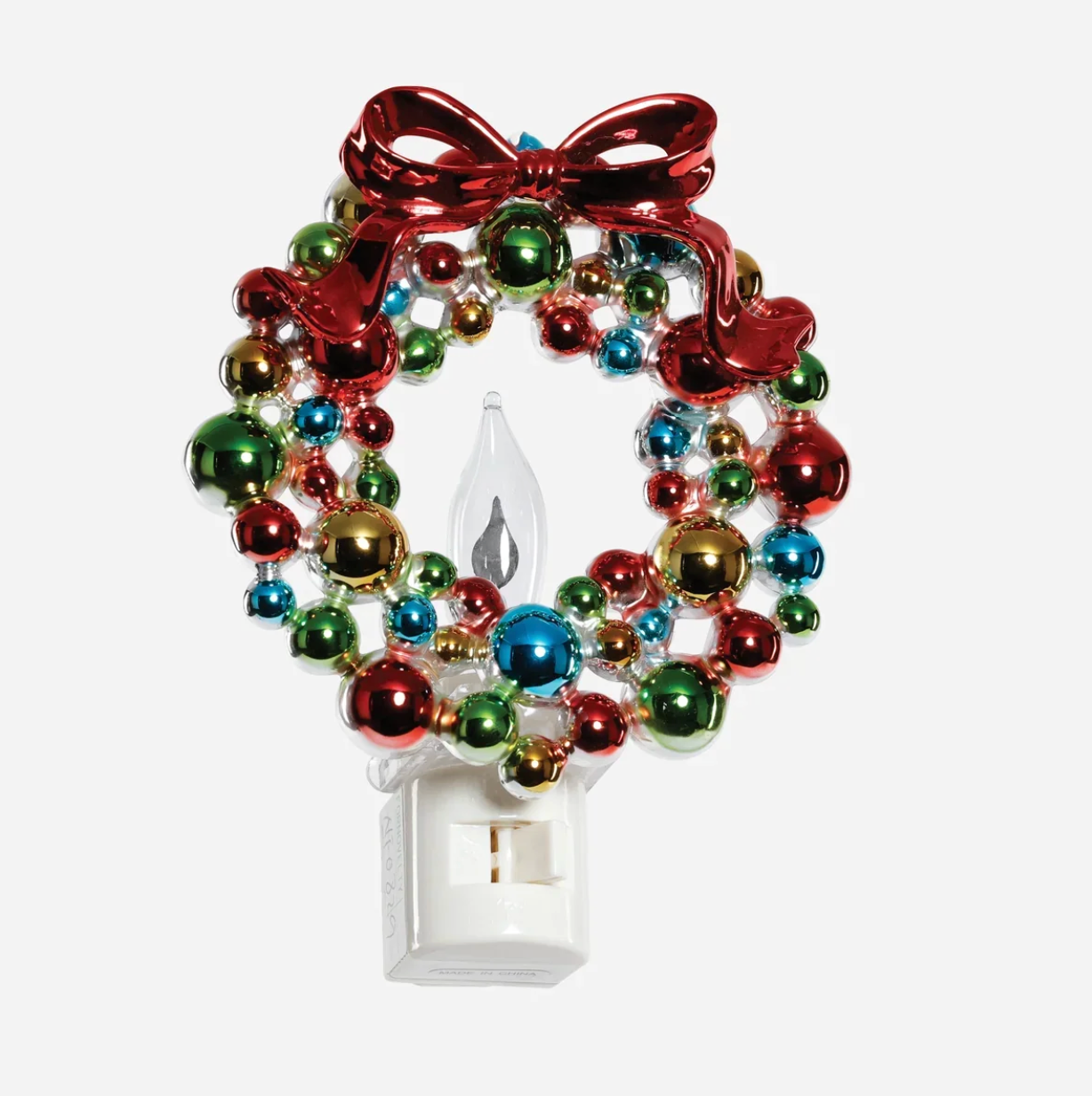Holly Wreath Acrylic Night Light