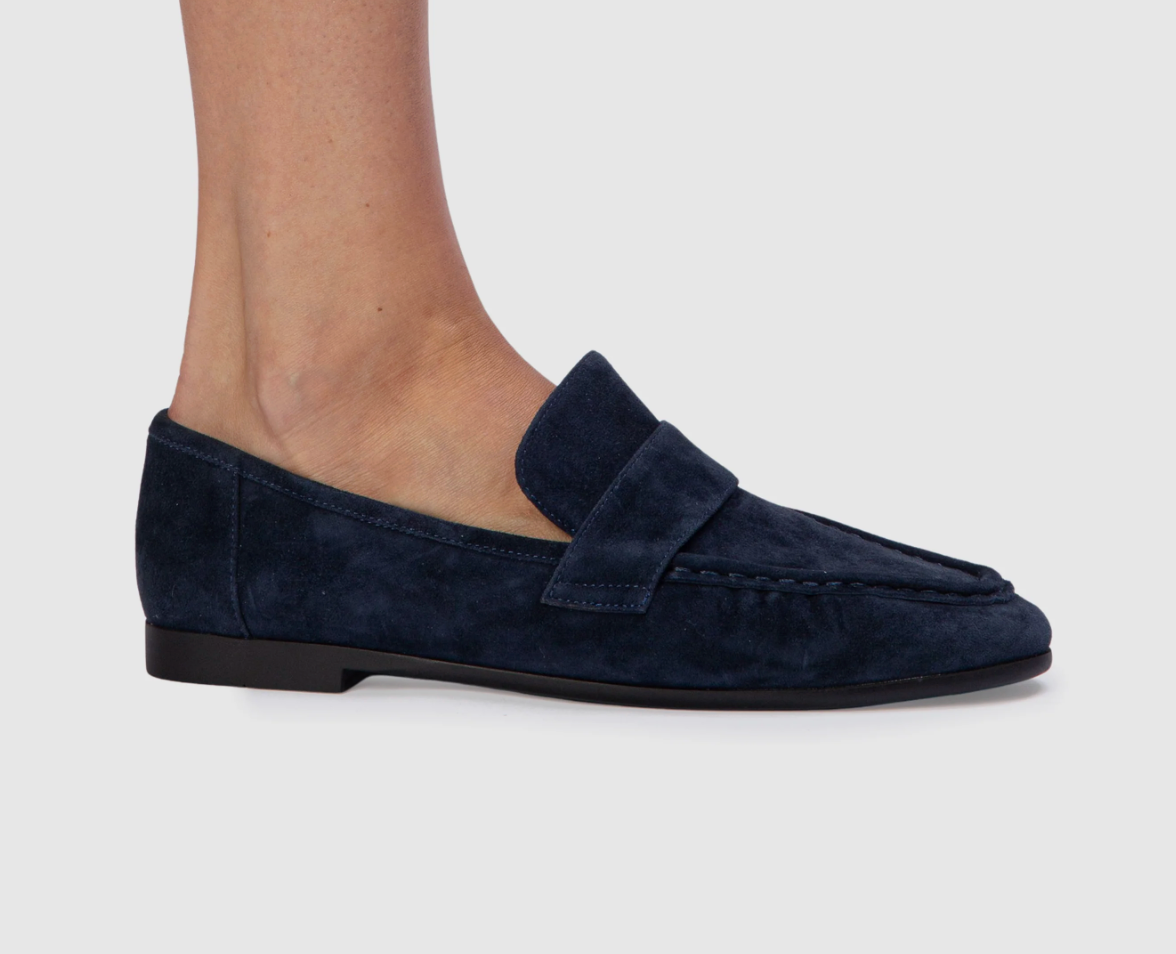 Midnight Blue Suede Loafer