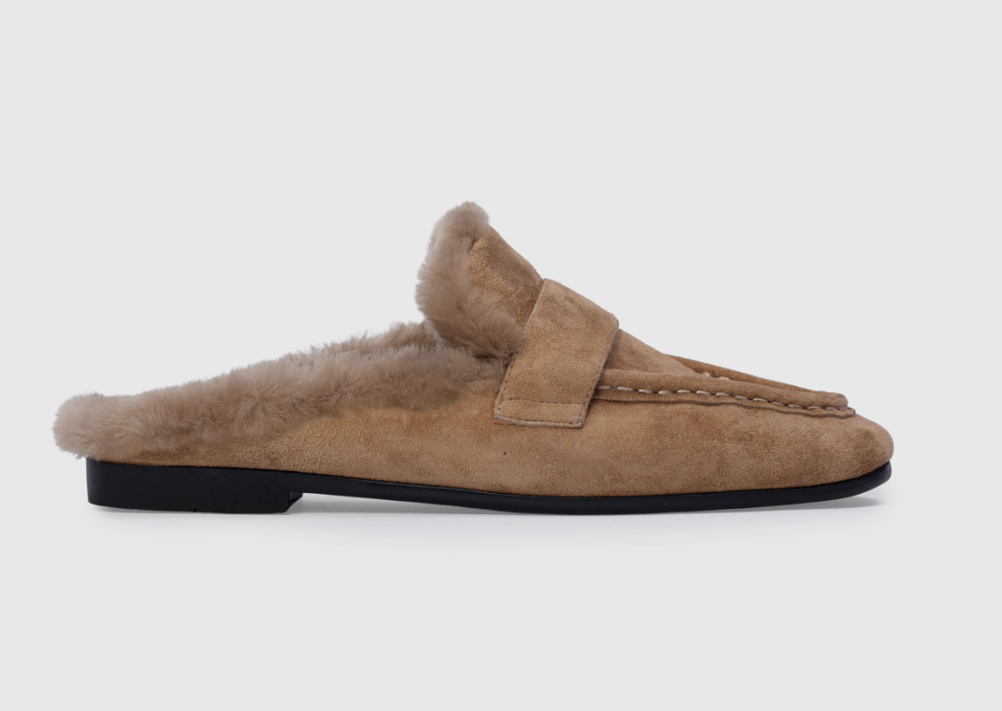 Latte Suede with Shearling