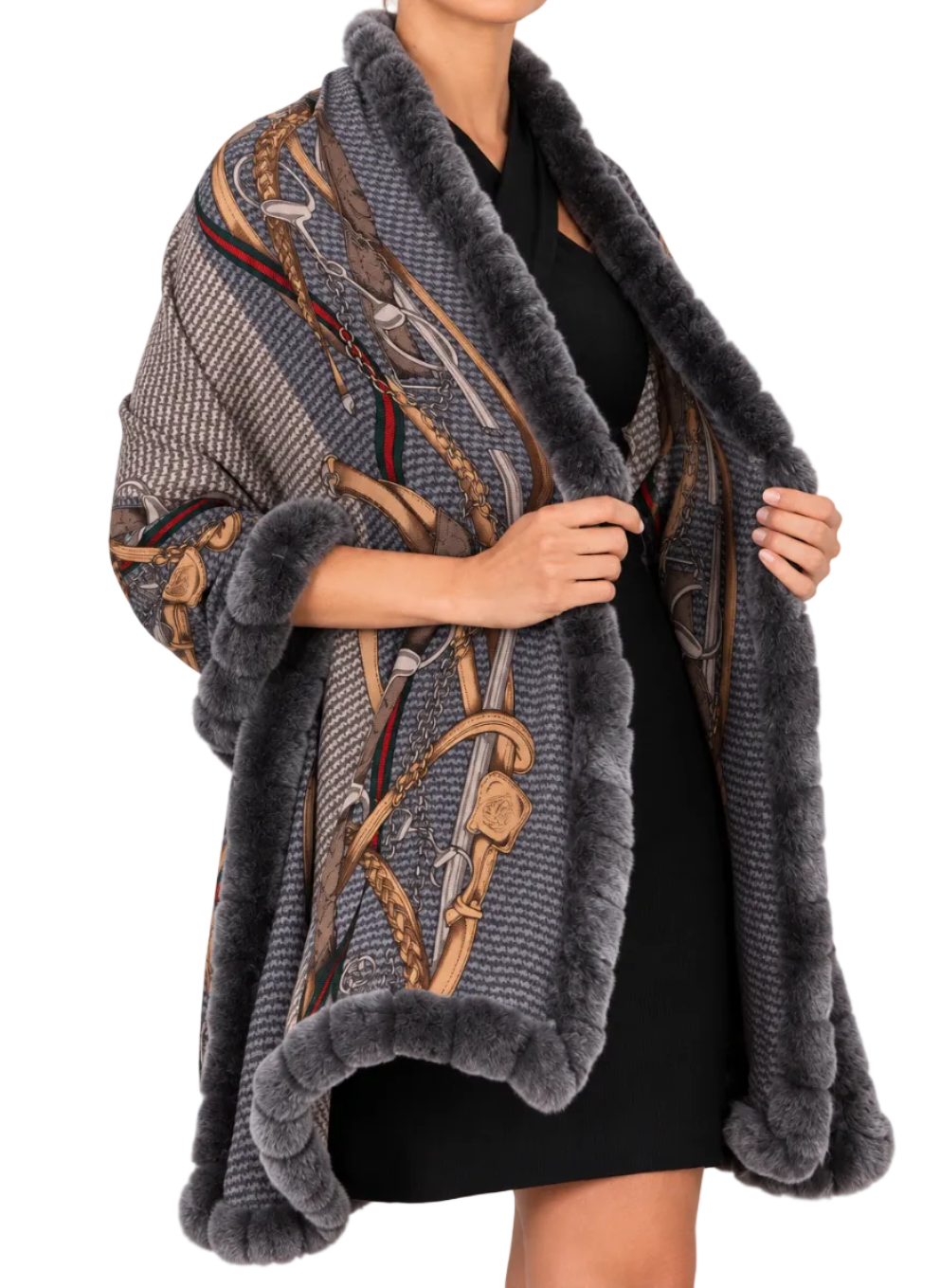 Chain Print Wool Scarf | 2 Colors