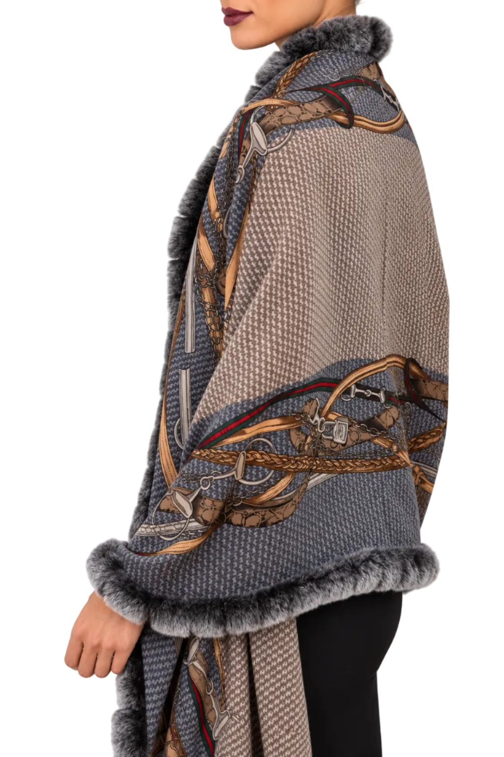 Chain Print Wool Scarf | 2 Colors