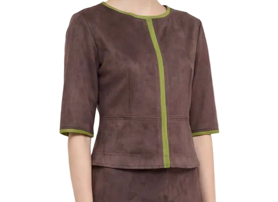 Suede Top | Chocolate