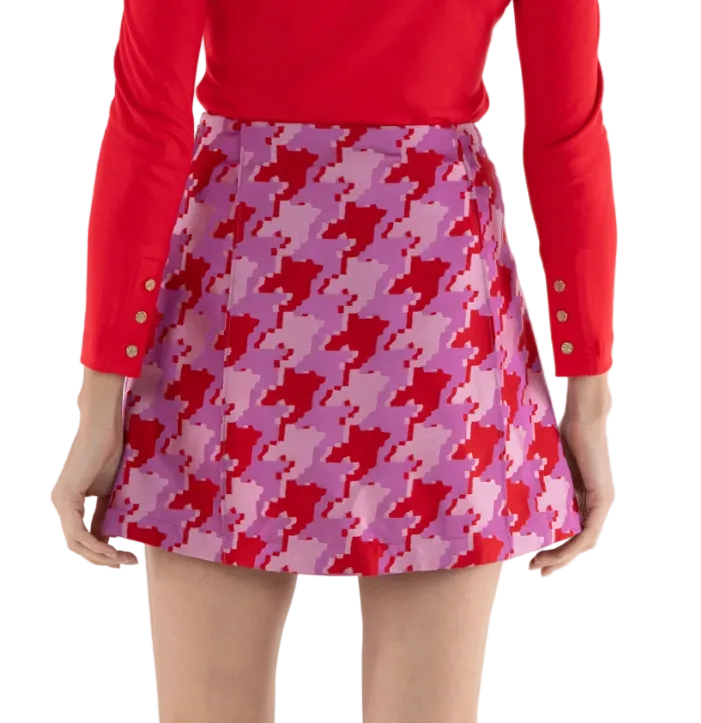 Emily McCarthy Social Skirt - Houndstooth