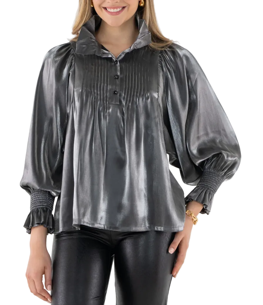 Emily McCarthy Charlotte Top - Black Tie