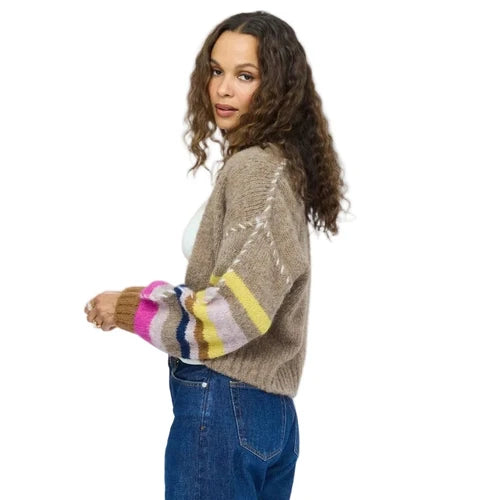 Kerri Rosenthal Sienna Stripe Cardigan | Multi