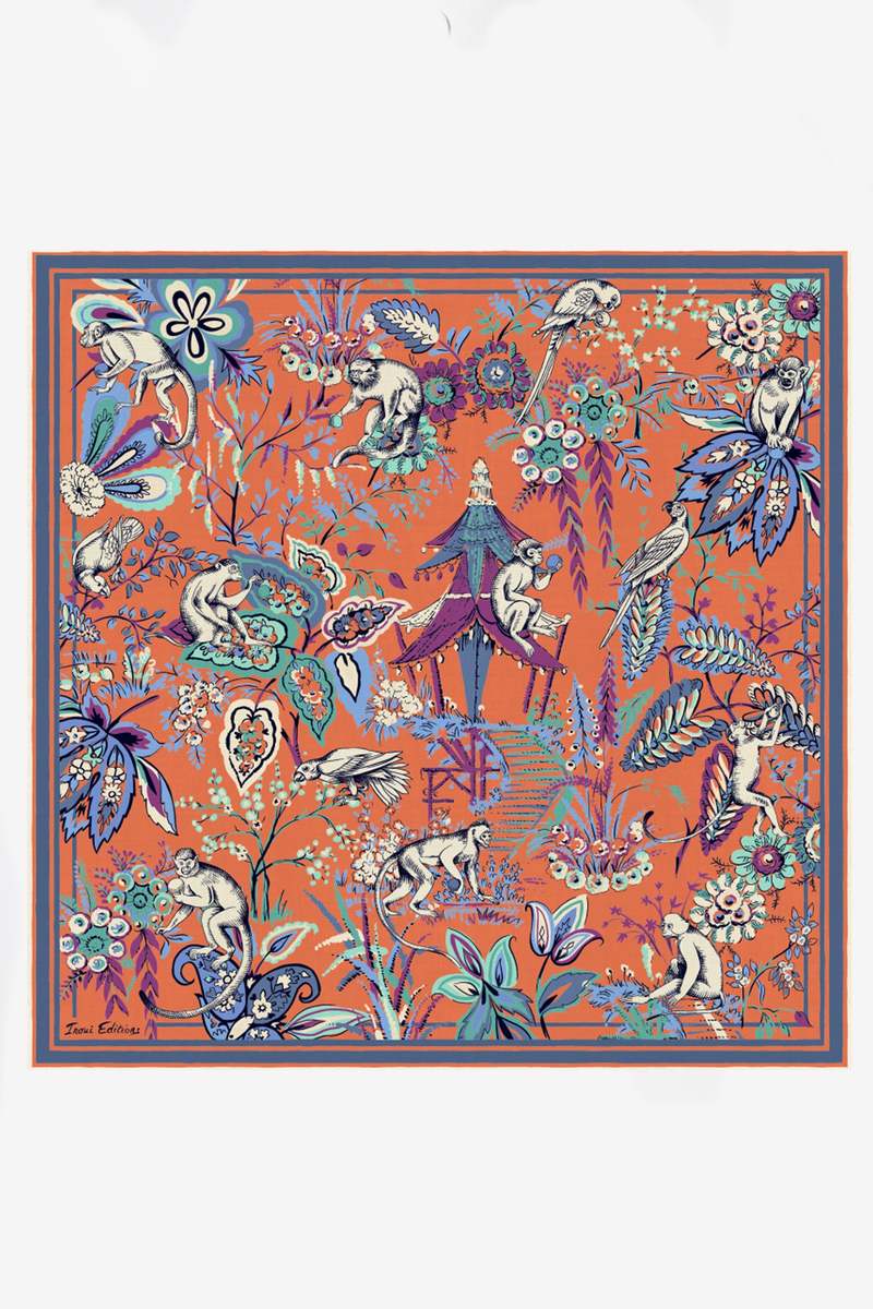 Inoui Editions Scarf - Carre Pagode Coral