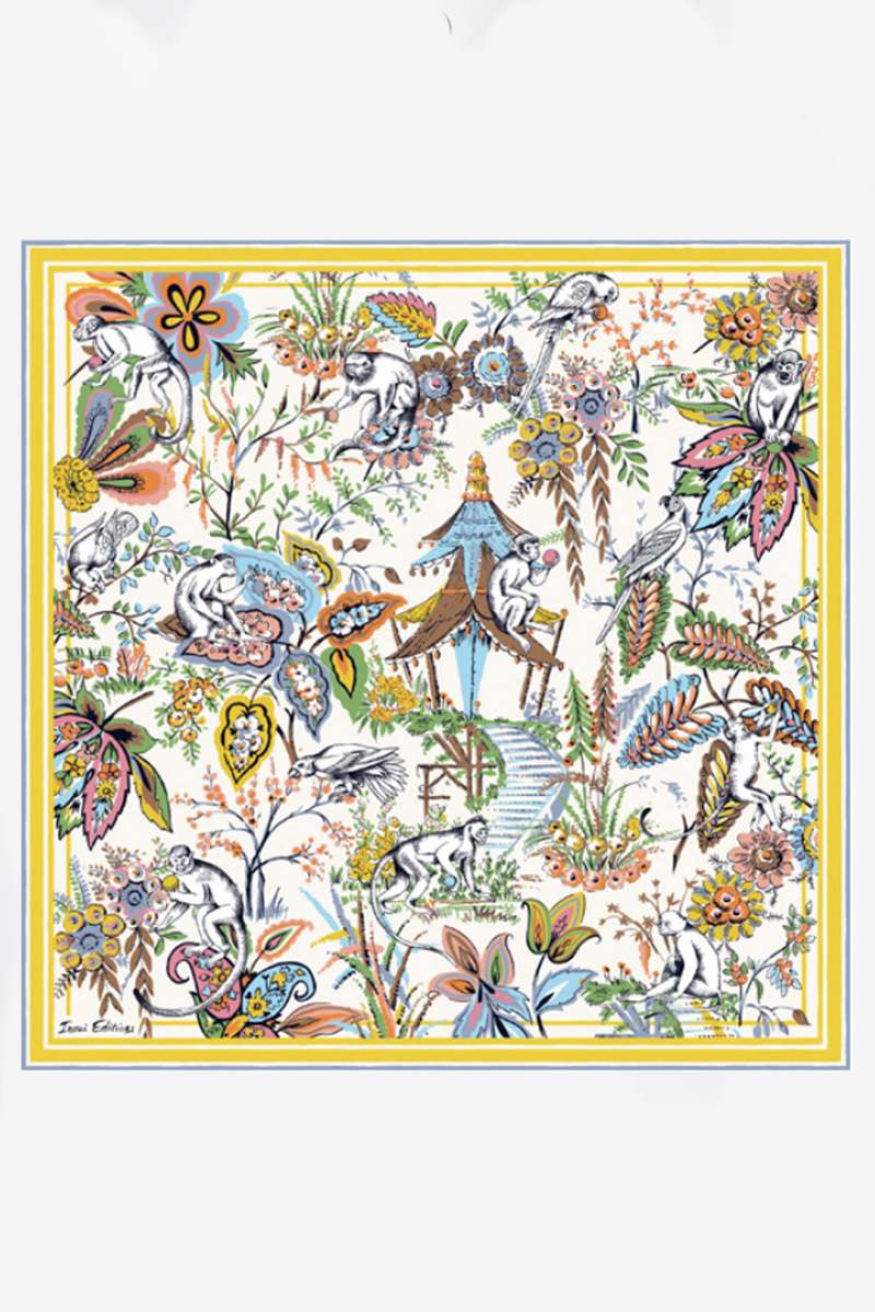 Inoui Editions Scarf - Carre Pagode - Green