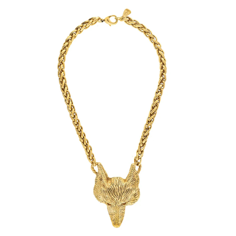 Fox Head Necklace