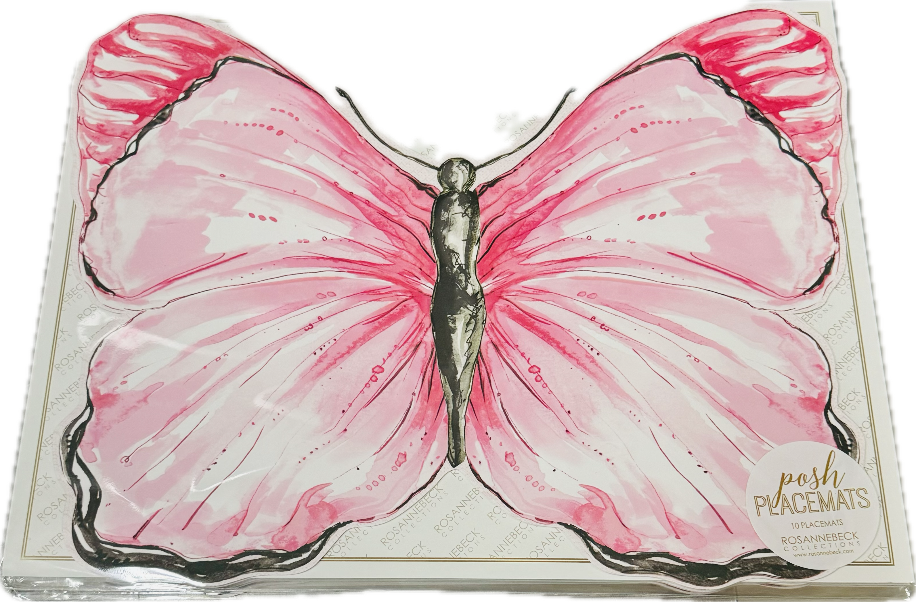 Posh Die Cut Butterfly Placemats - (green or pink)