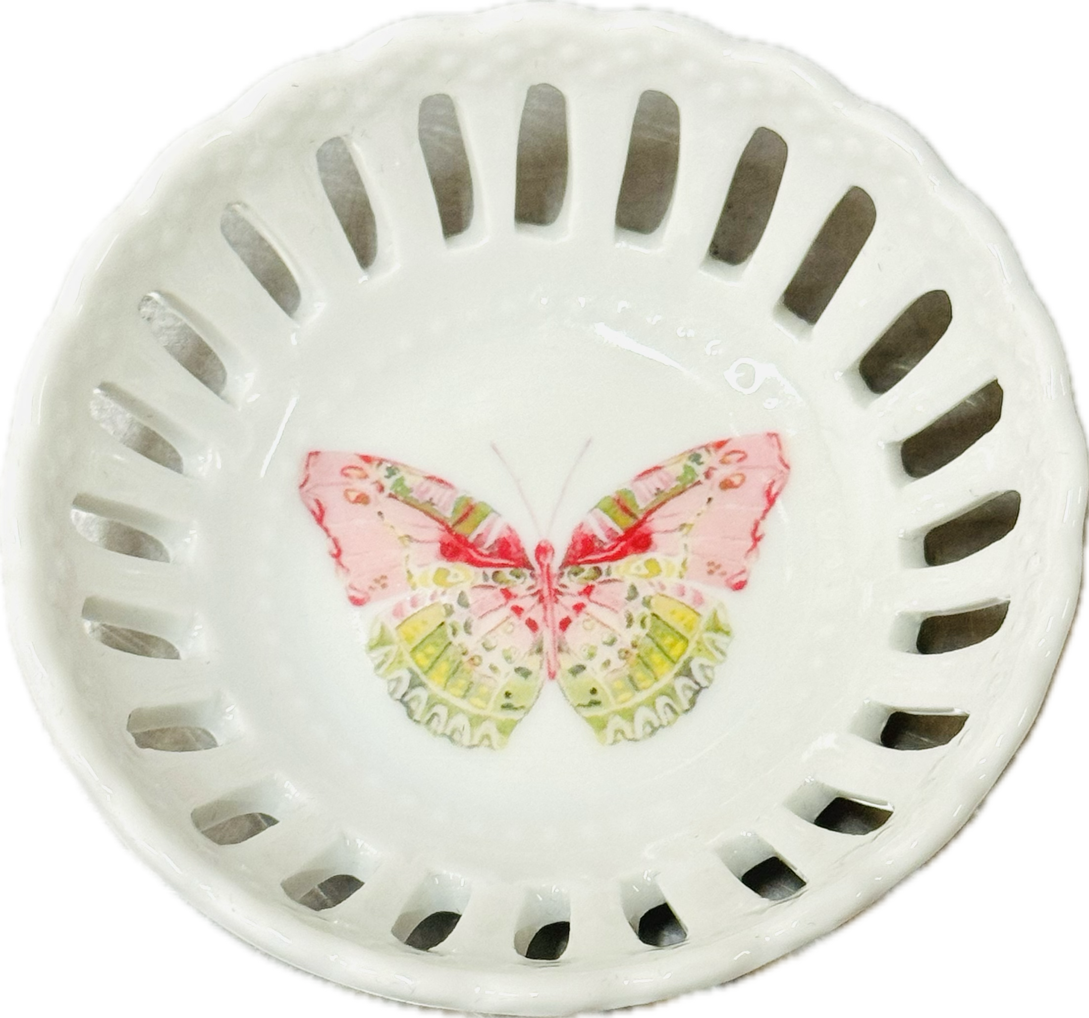 Small Ring Tray Round Butterfly