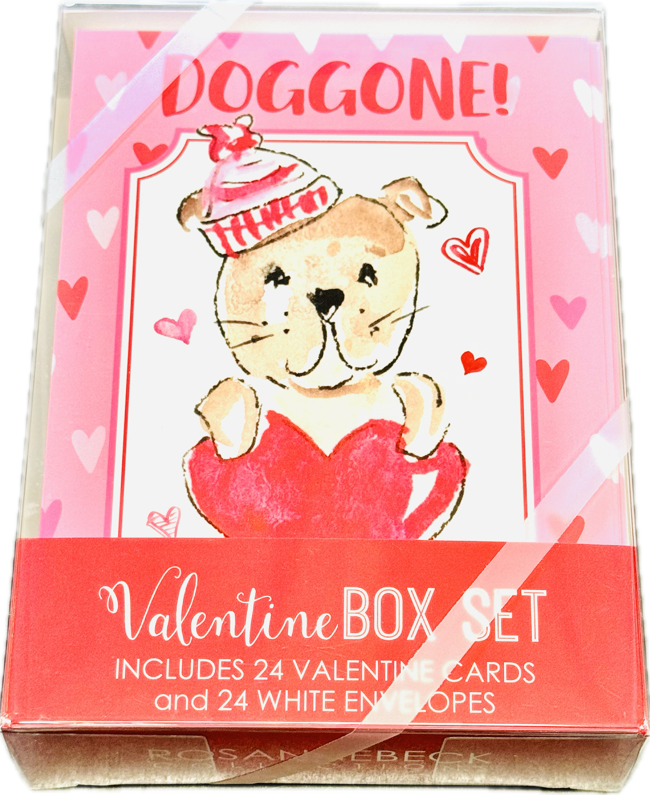 Small Valentines for Kids - Boxed Set Doggies 8 Designs - 3 Each
