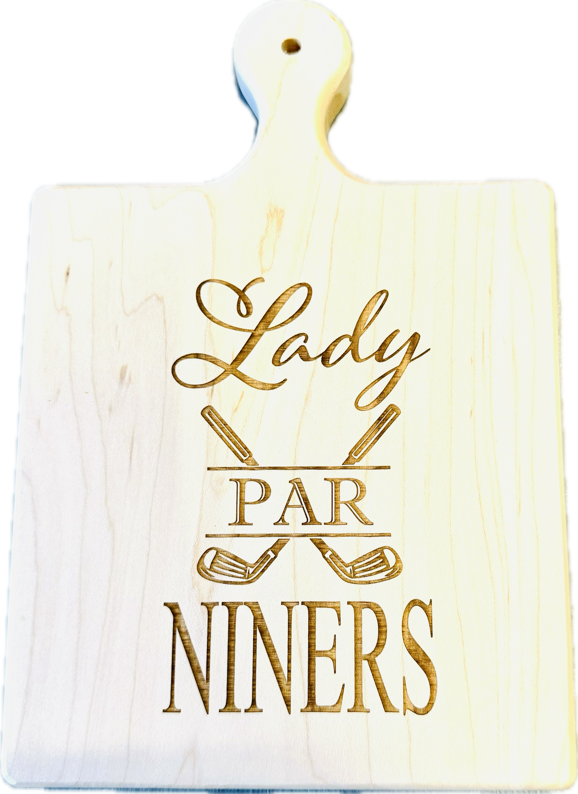 Maple Artisan Board - Lady Par Niners