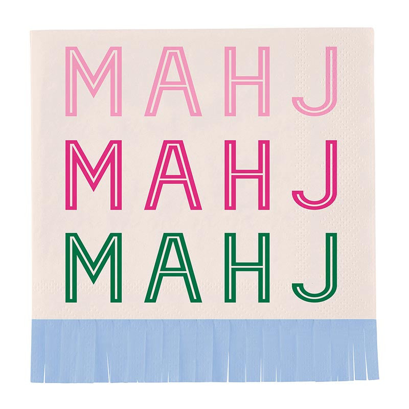 Beverage Fringe Napkins - Mahj Mahj Mahj