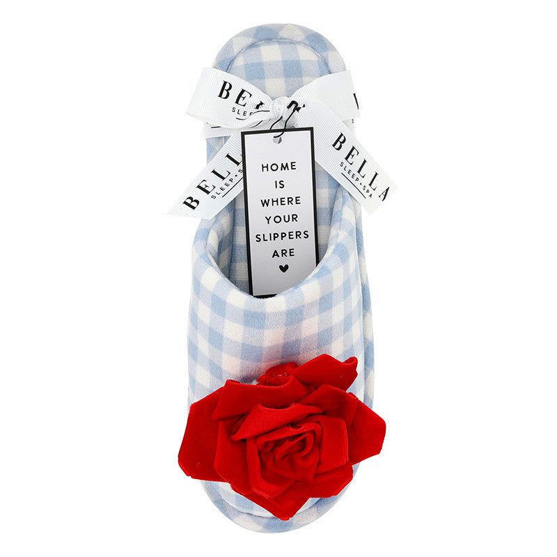 Plush Rosette Slippers