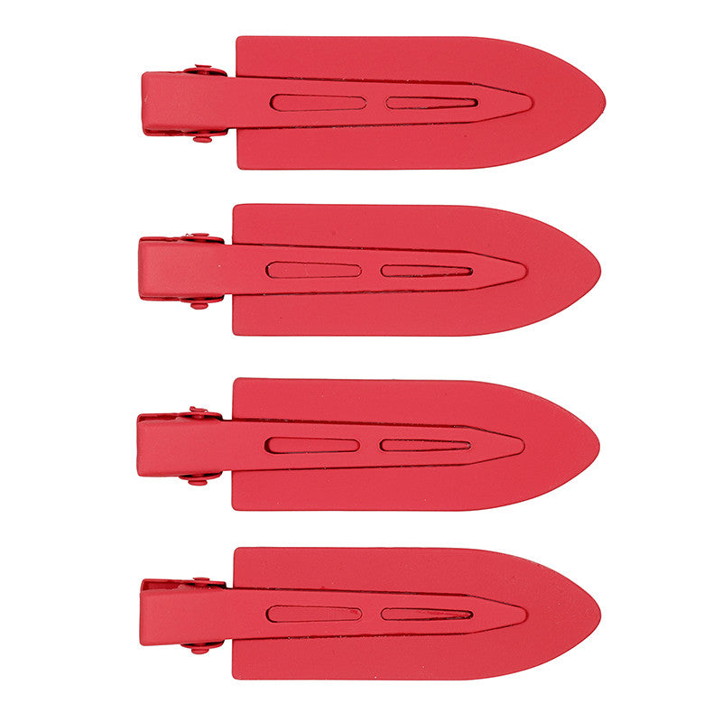 Crease Free Hair Clips - Red