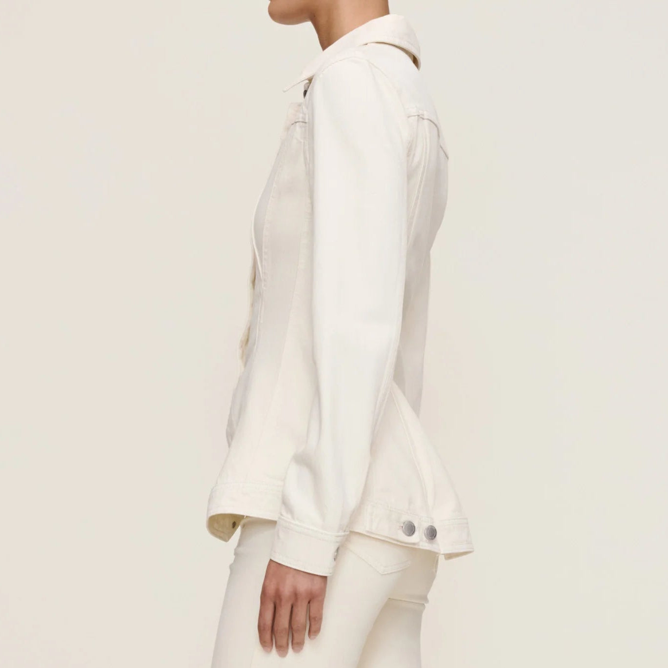 DL1961 Peplum Jacket -  Ecru