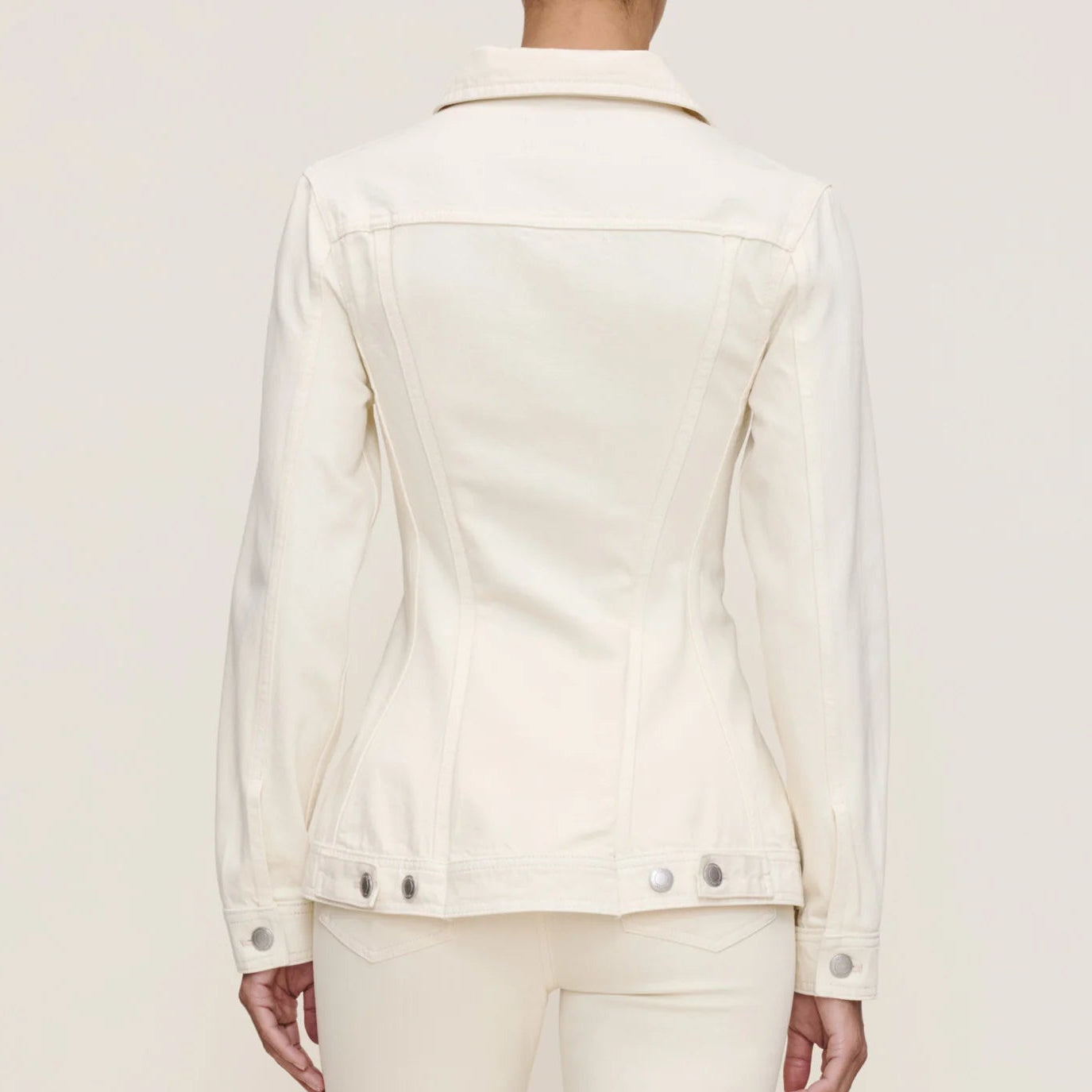 DL1961 Peplum Jacket -  Ecru