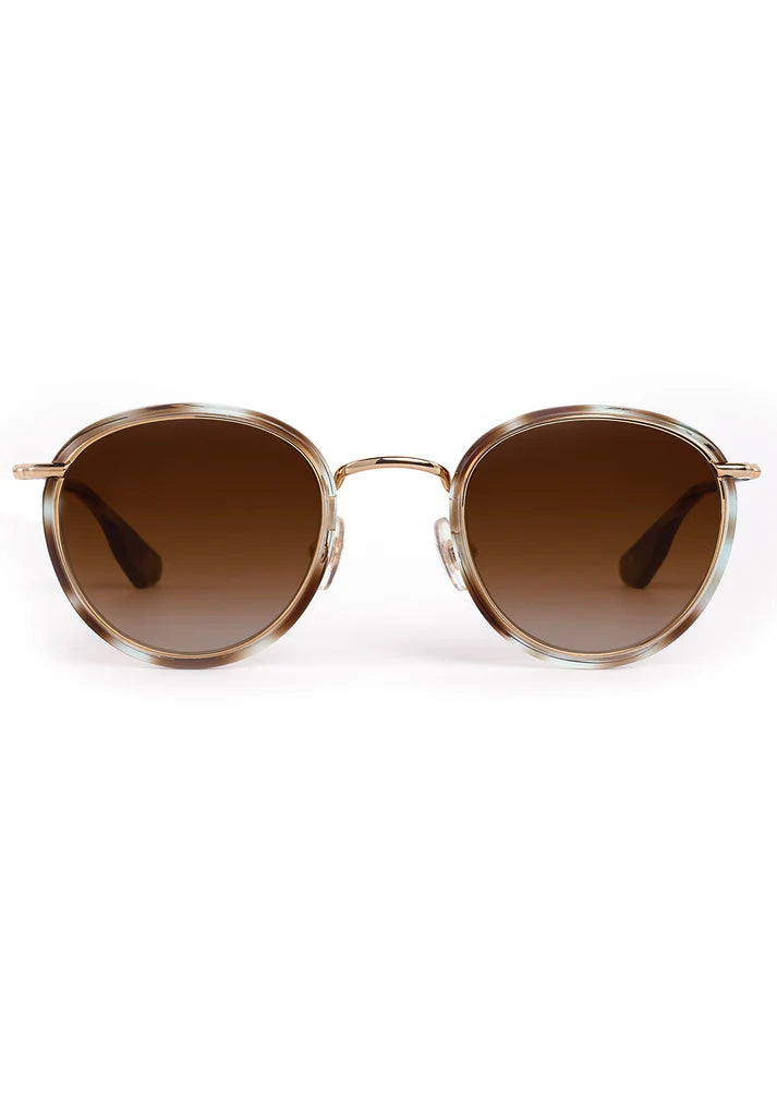 Krewe Tate | Aquamarine Tortoise 18K