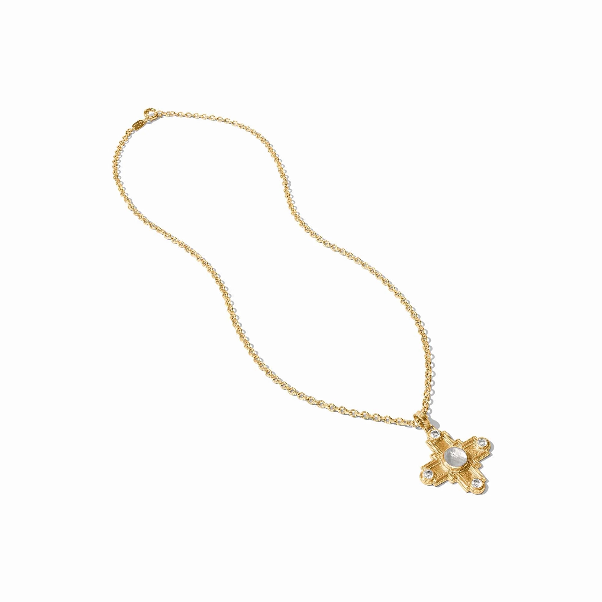 Julie Vos Malta Theodora Pendant - Iridescent Clear Crystal