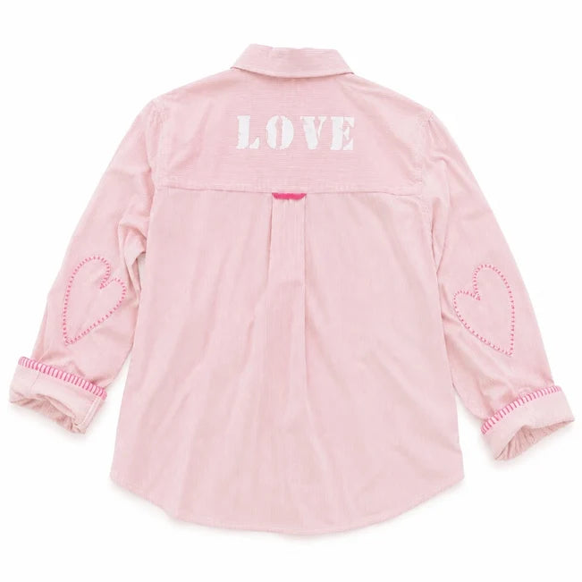 Kerri Rosenthal Tia Love Stripe Shirt | Hardly Pink