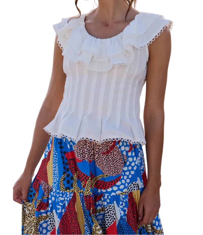 Oliphant Athena Top - Tisbury White