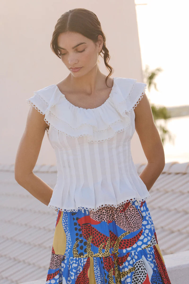 Oliphant Athena Top - Tisbury White