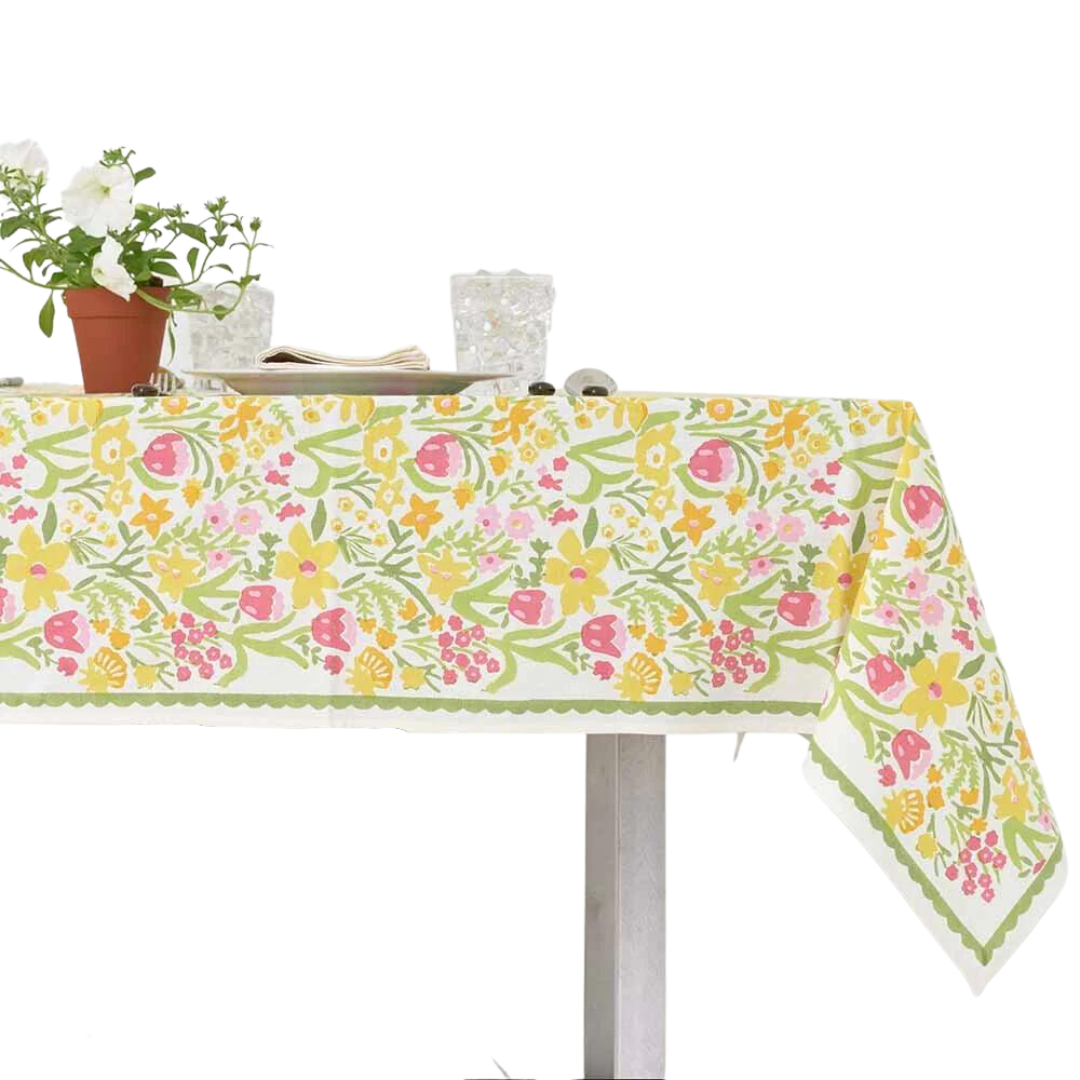 Pomegranate 70's Flower Tablecloth - 60"x140"