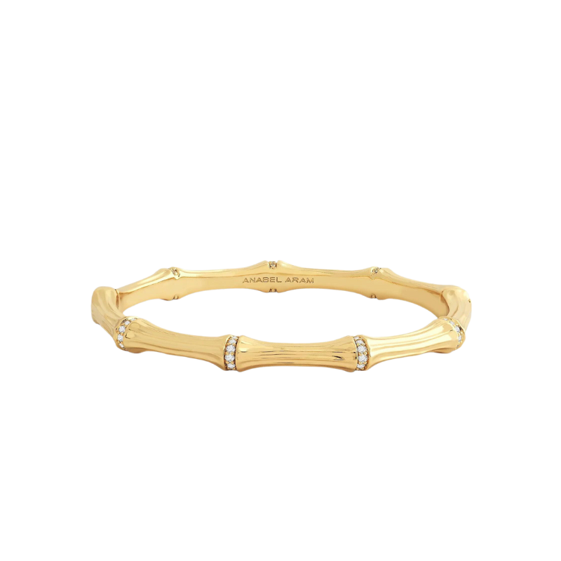 Anabel Aram Bamboo Hinged Bangle