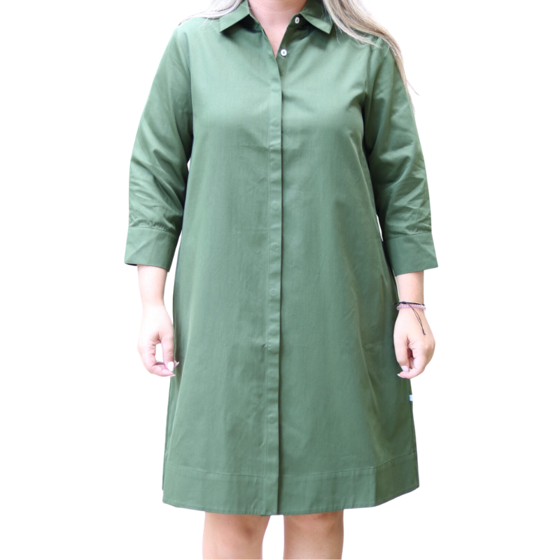 Christy Poplin Shirt Dress -  (three colors)