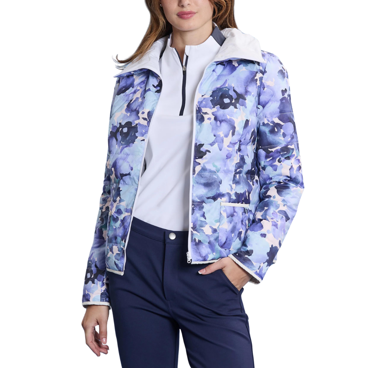 Tyler Boe Kirby Glacial Floral  Reversible Jacket