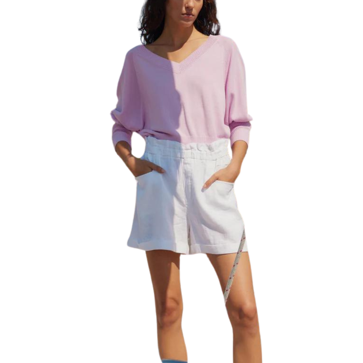 Melissa Nepton Lightweight Sweater - Soft Pink