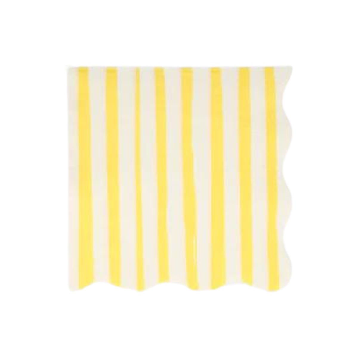 Yellow Stripe Napkins - 2 Sizes