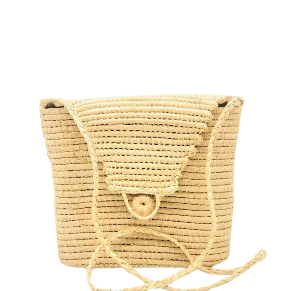 Manteca Crochet Natural Cross Body Bag