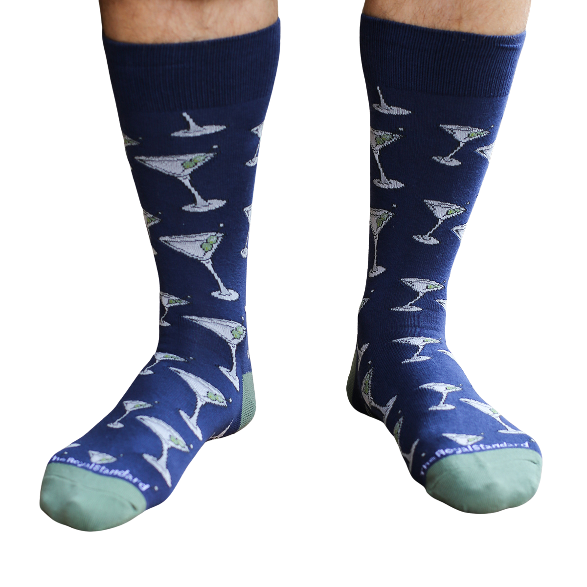 Men's Martini Socks Navy/Green - One Size