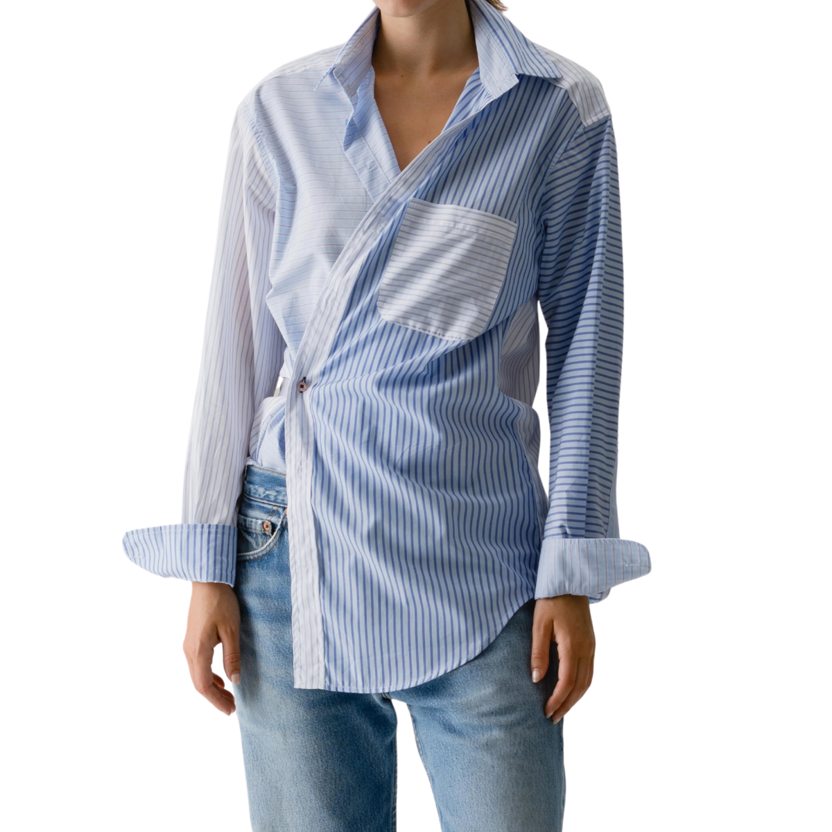 Men's Shirt, Egyptian Cotton-Striped Scrappy