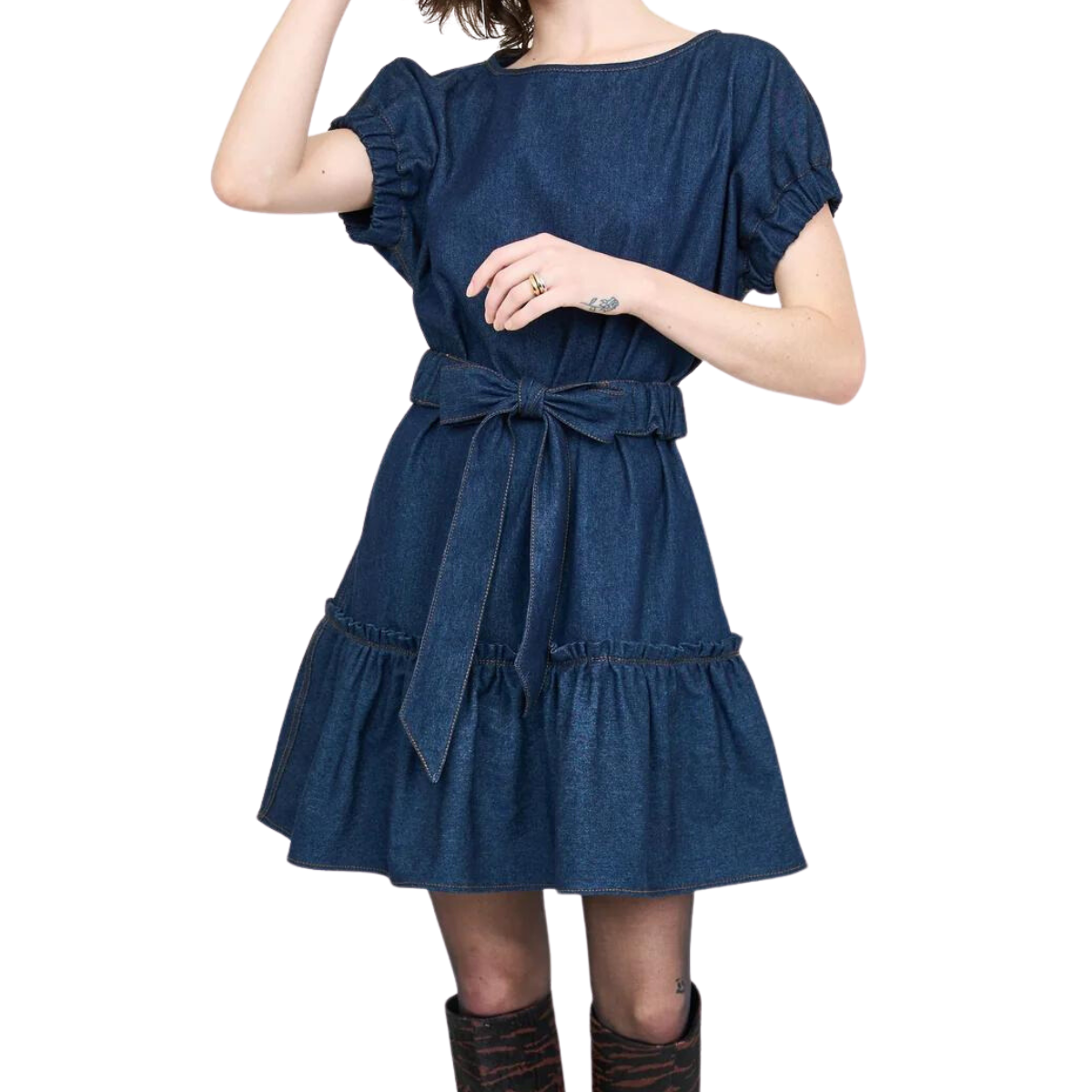 Inclan Millie Dress - Denim