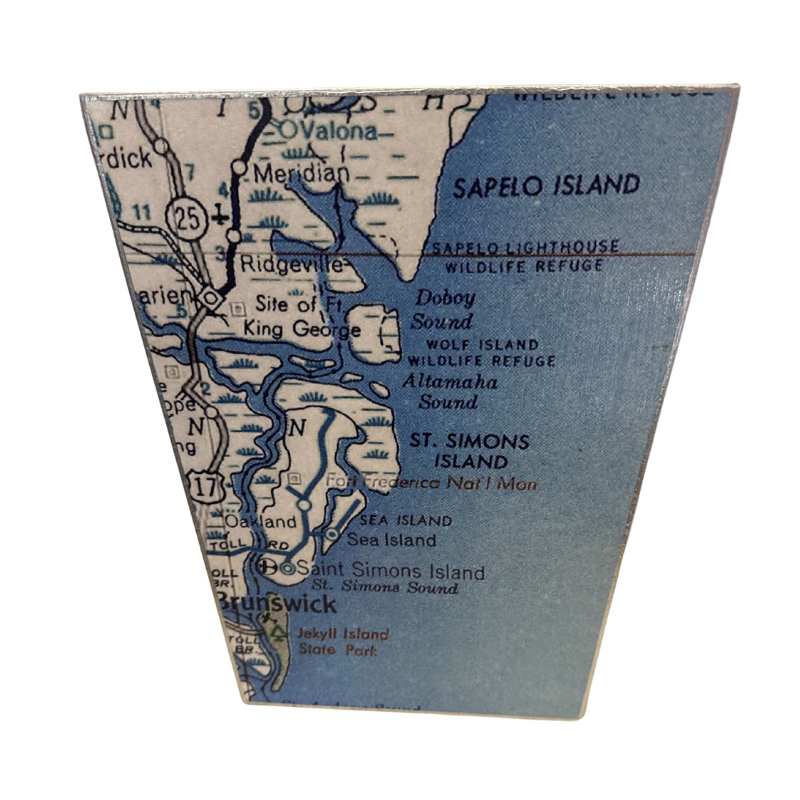 Blue Georgia Coast Wastepaper Basket