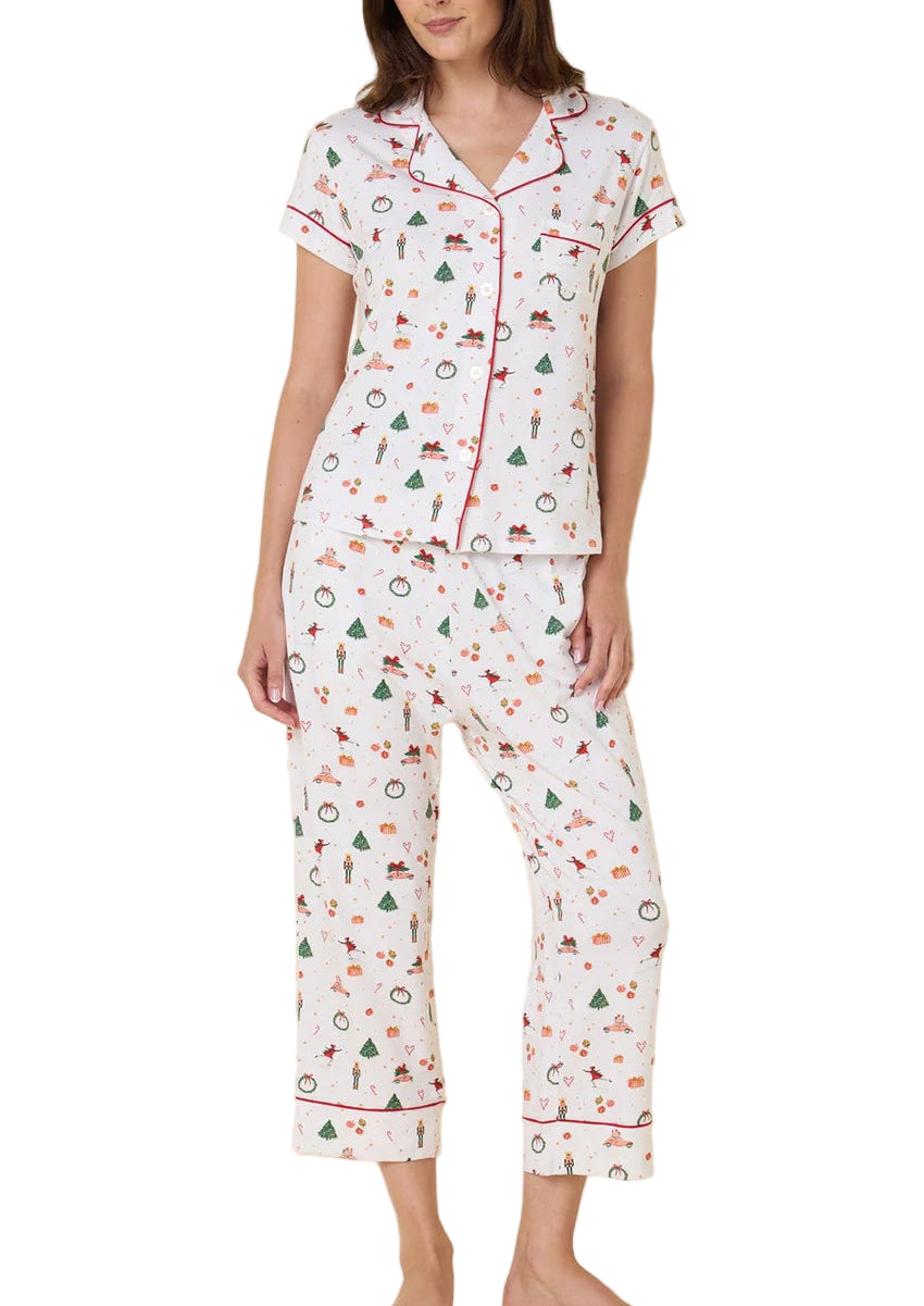 A Very Vintage Christmas Pima Knit Capri