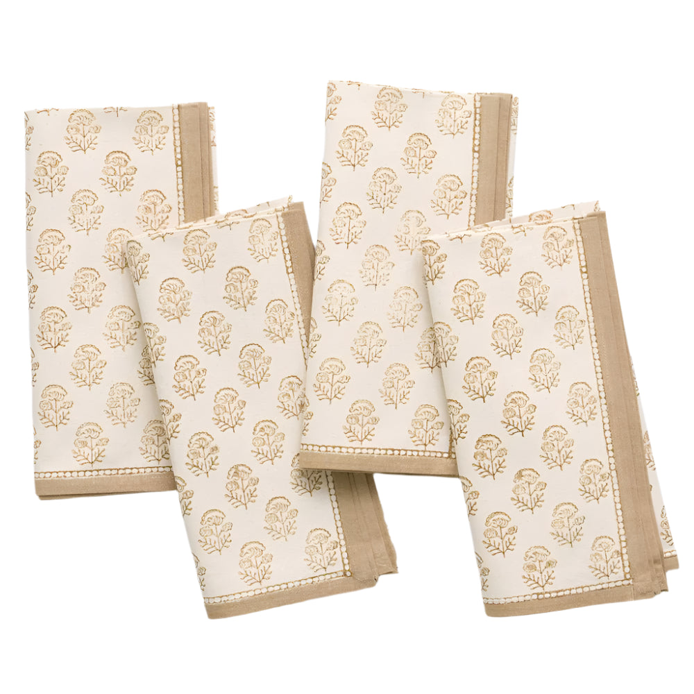 Anika Beige Napkin Set of 4