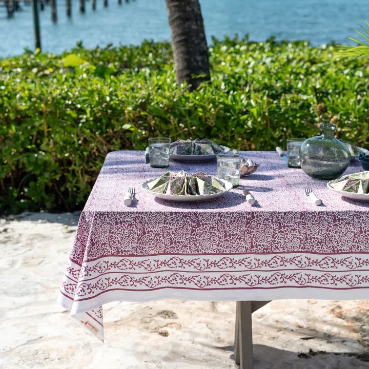 Tapestry Eggplant Tablecloth