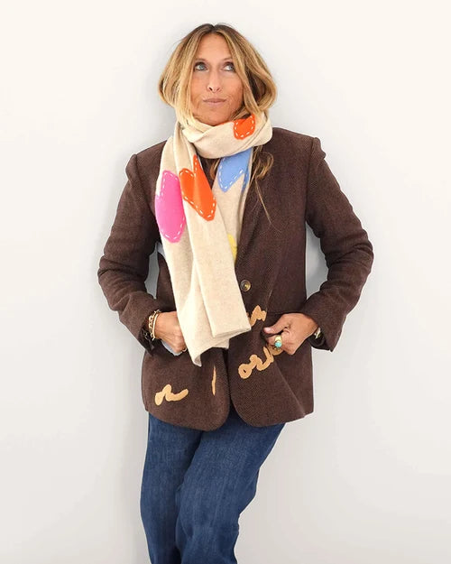 Kerri Rosenthal Zero Waste Scarf | Camel-Multi