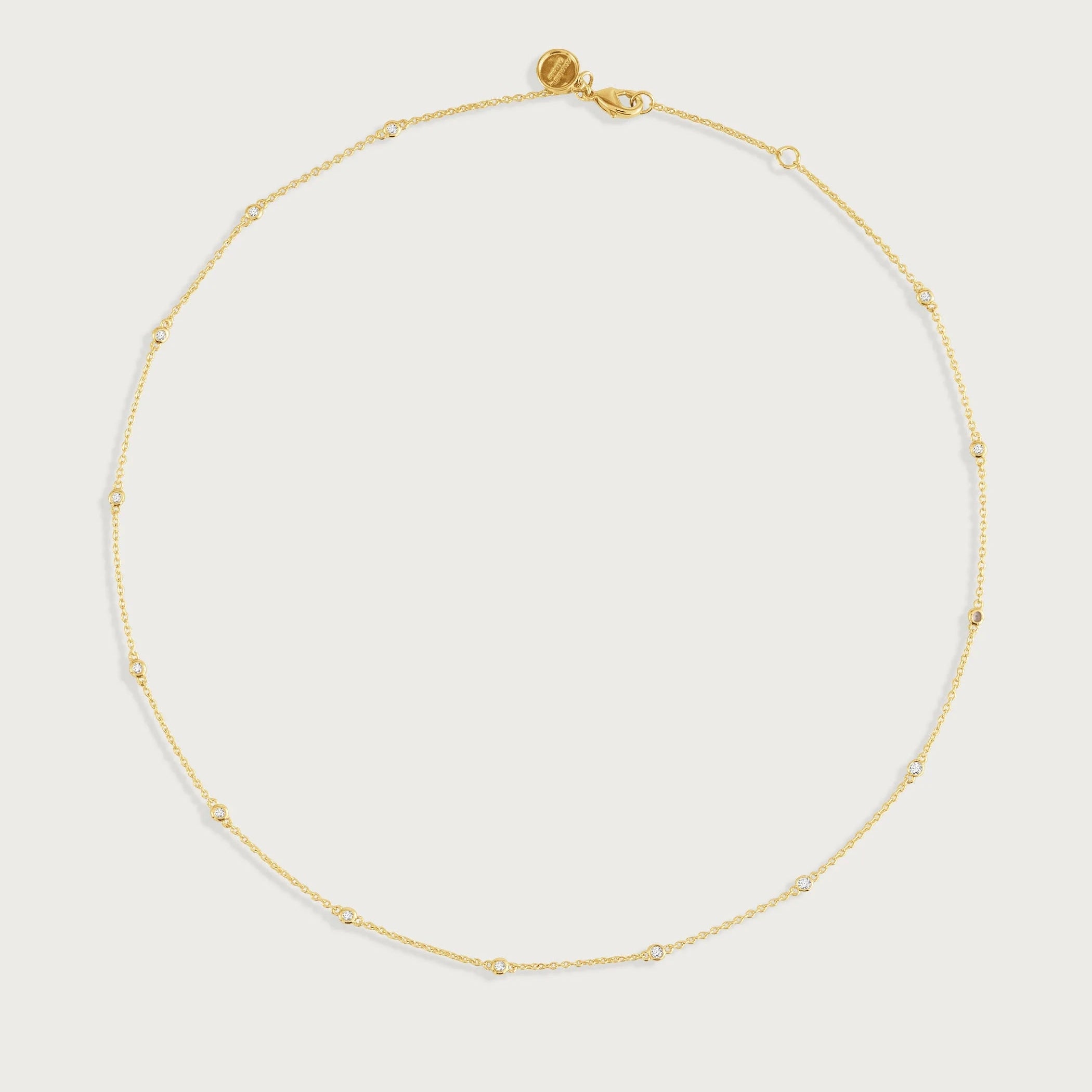 Anabel Aram Gold Chain with Crystals