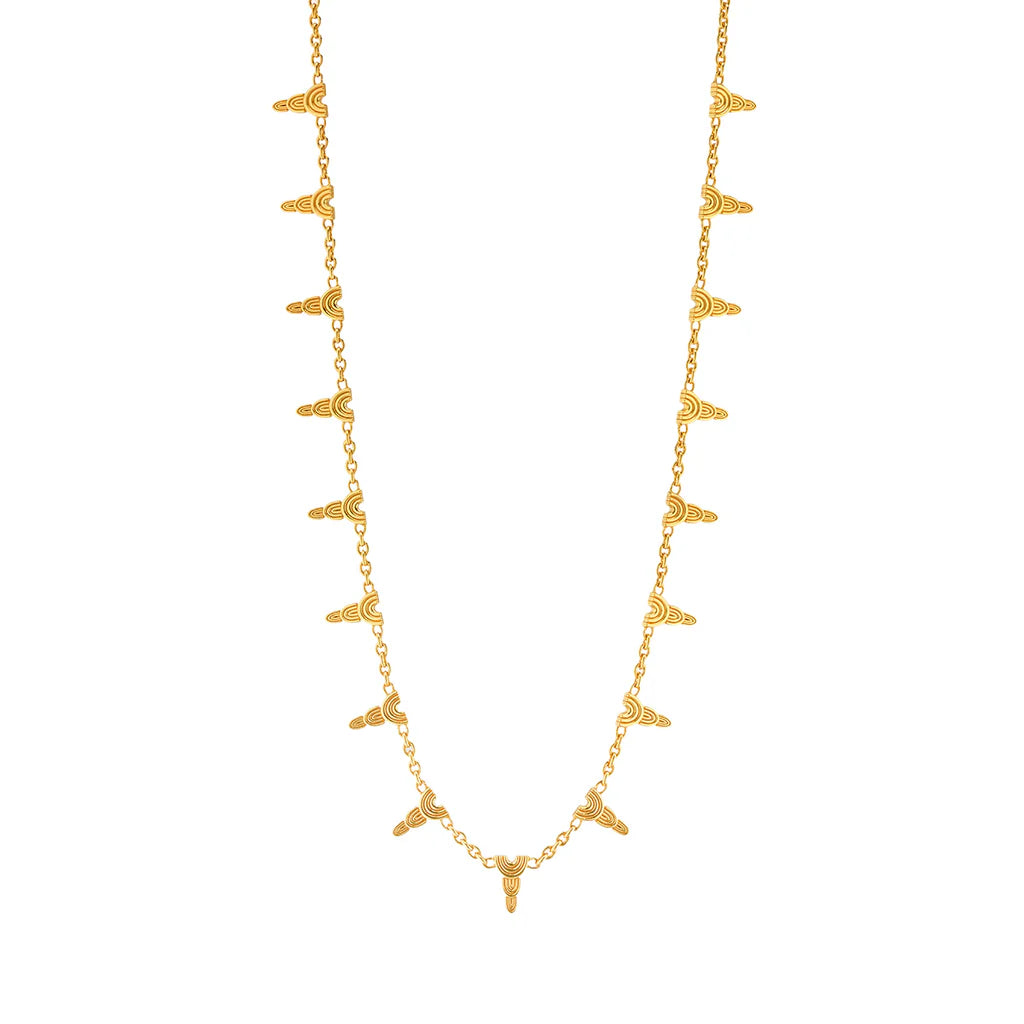 Capucine De Wulf  Cleopatra Ra Gem Necklace - Gold