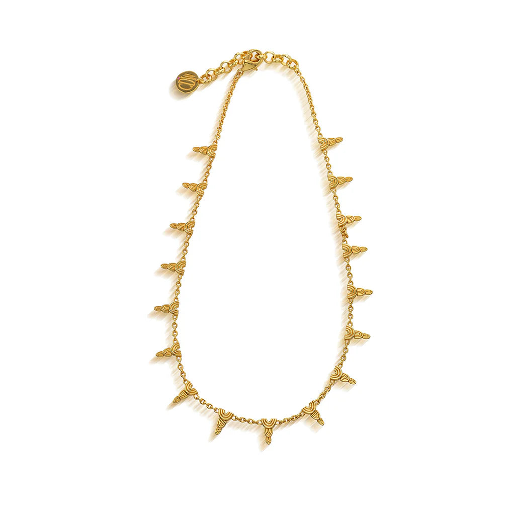 Capucine De Wulf  Cleopatra Ra Gem Necklace - Gold