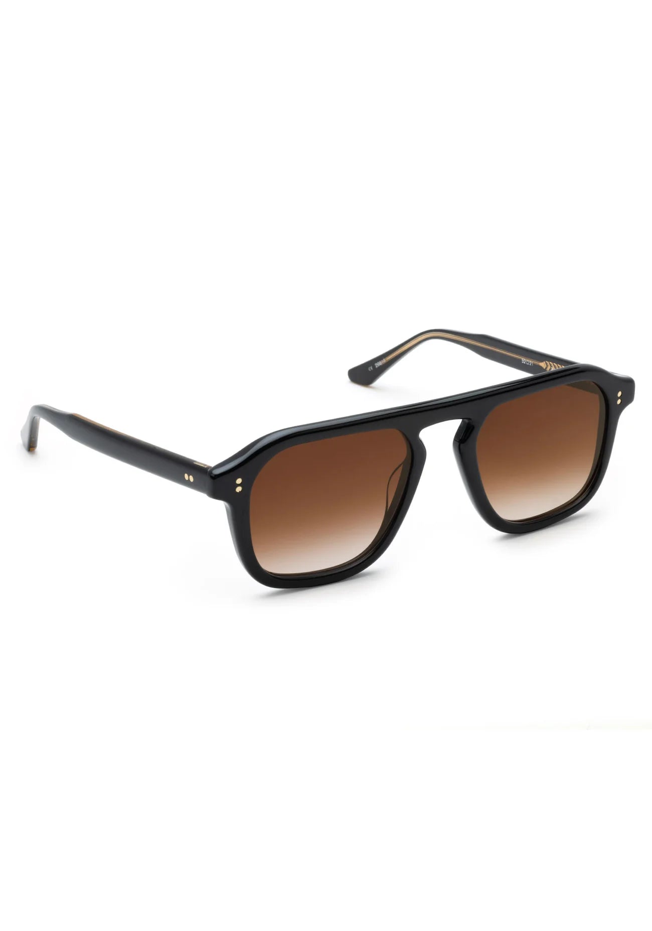 Krewe Zander Black + Black Tea Sunglasses