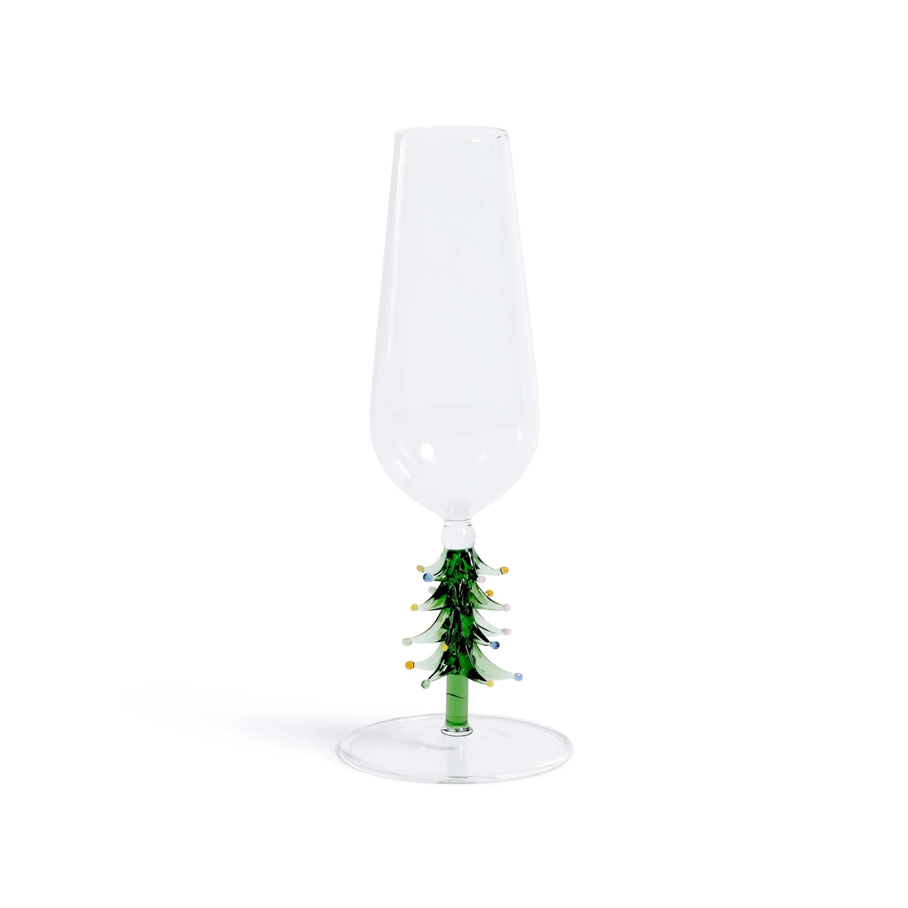 Treetop Cheers Champagne Flute - Green