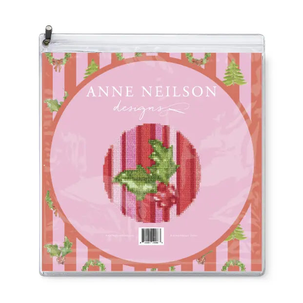 Tidings (Holly) Beginner Needlepoint Kit
