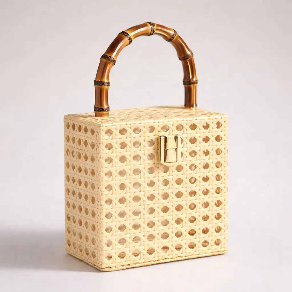 Acrylic Rattan Handbag - 2 Colors